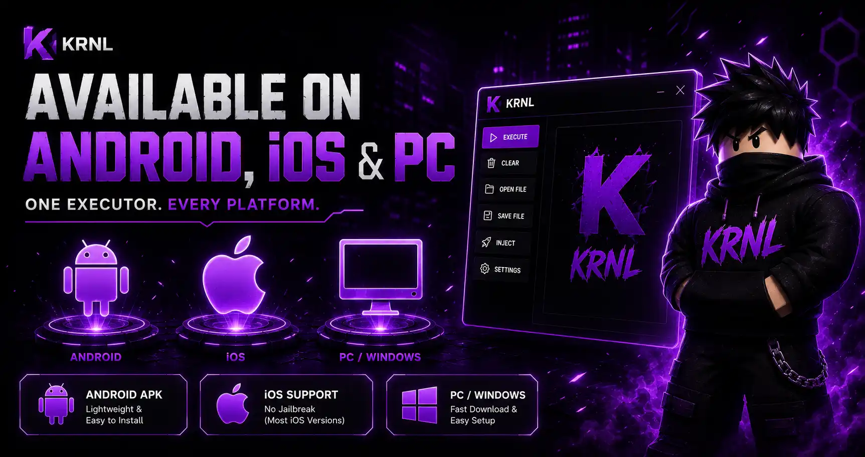 Available on Android, iOS, and PC