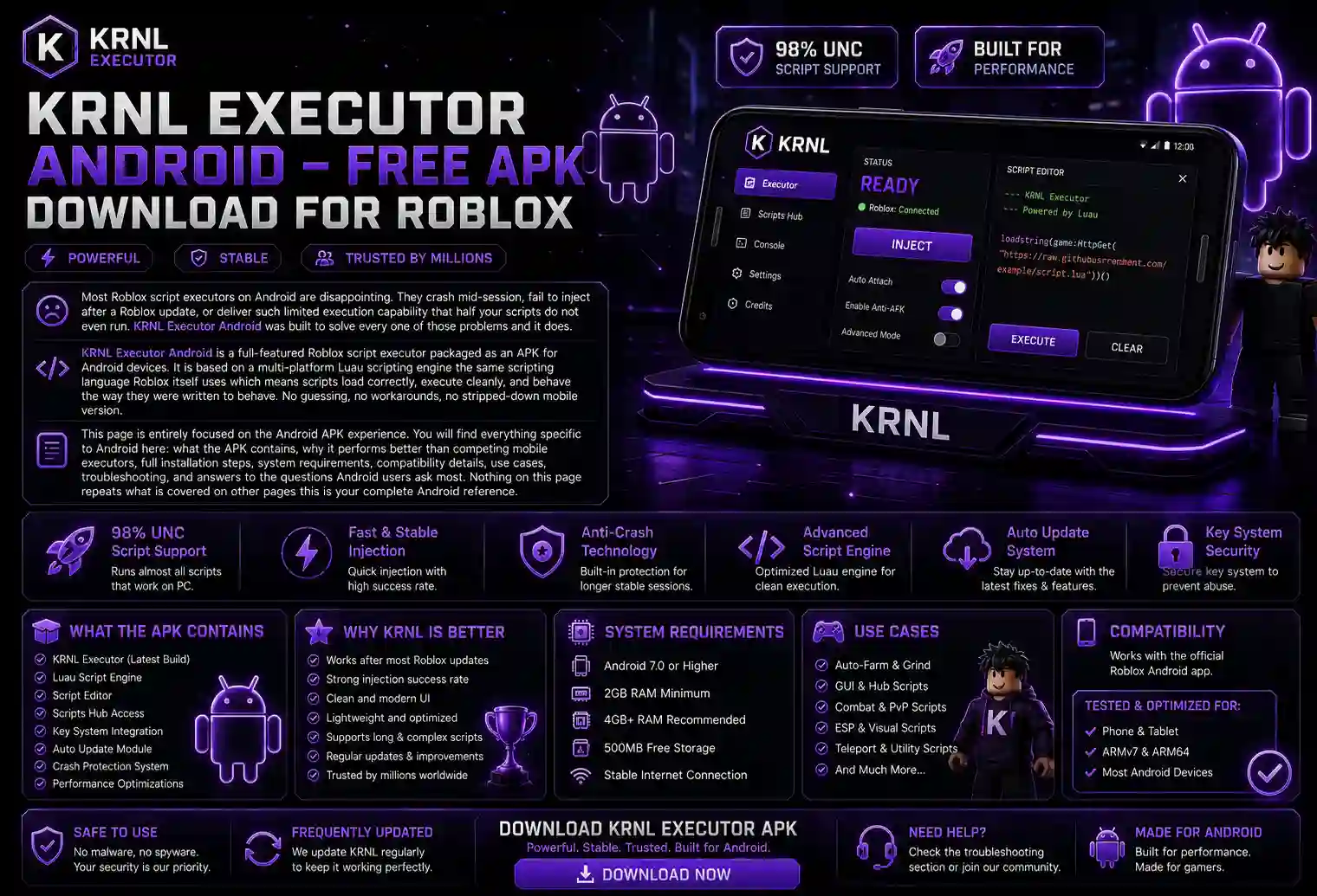 KRNL Executor Android – Free APK Download for Roblox